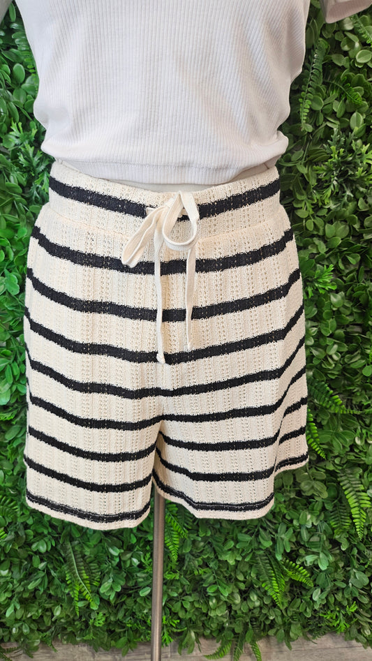 Vine Apparel Stripe Knit Shorts (8)