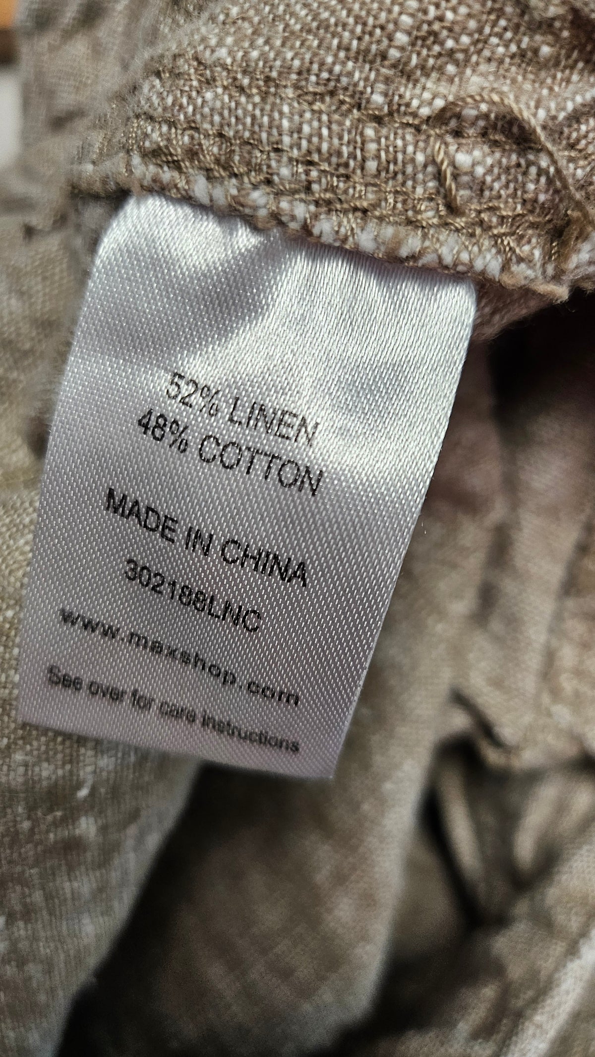 Max Taupe Linen Cargo Pant (10)