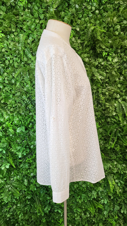 Ultimo White Cut Out Shirt (12)