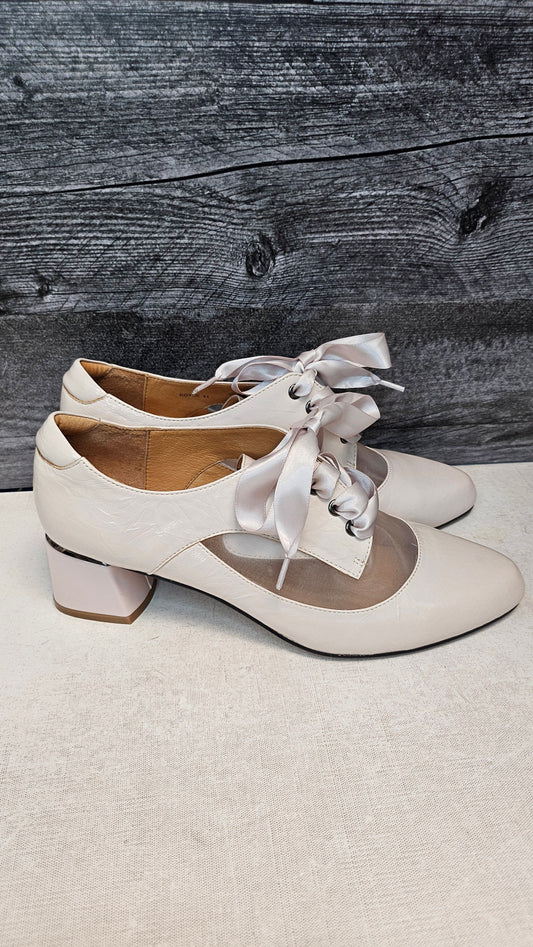 Belle Scarpe Oyster Pink Patent Heels (41)