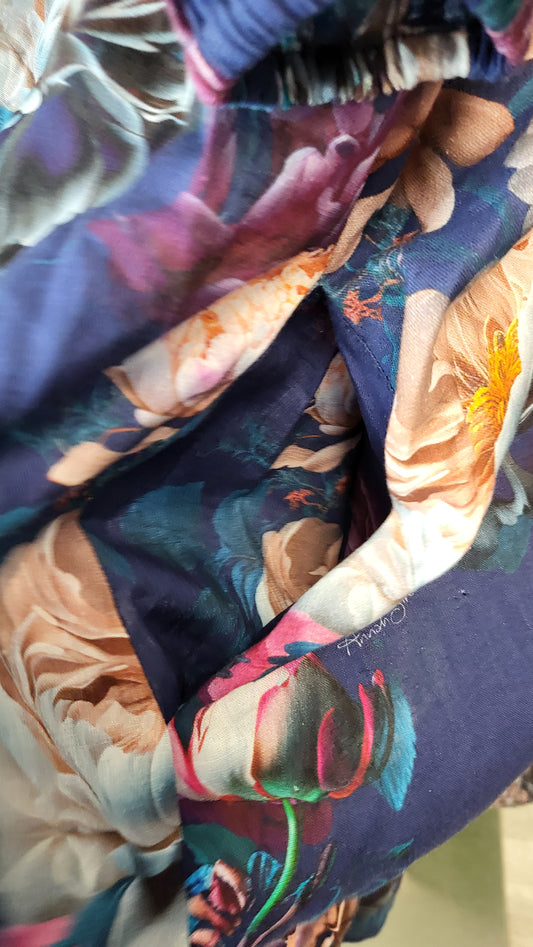 Annah Stretton Floral Shirred Dress (10-12)