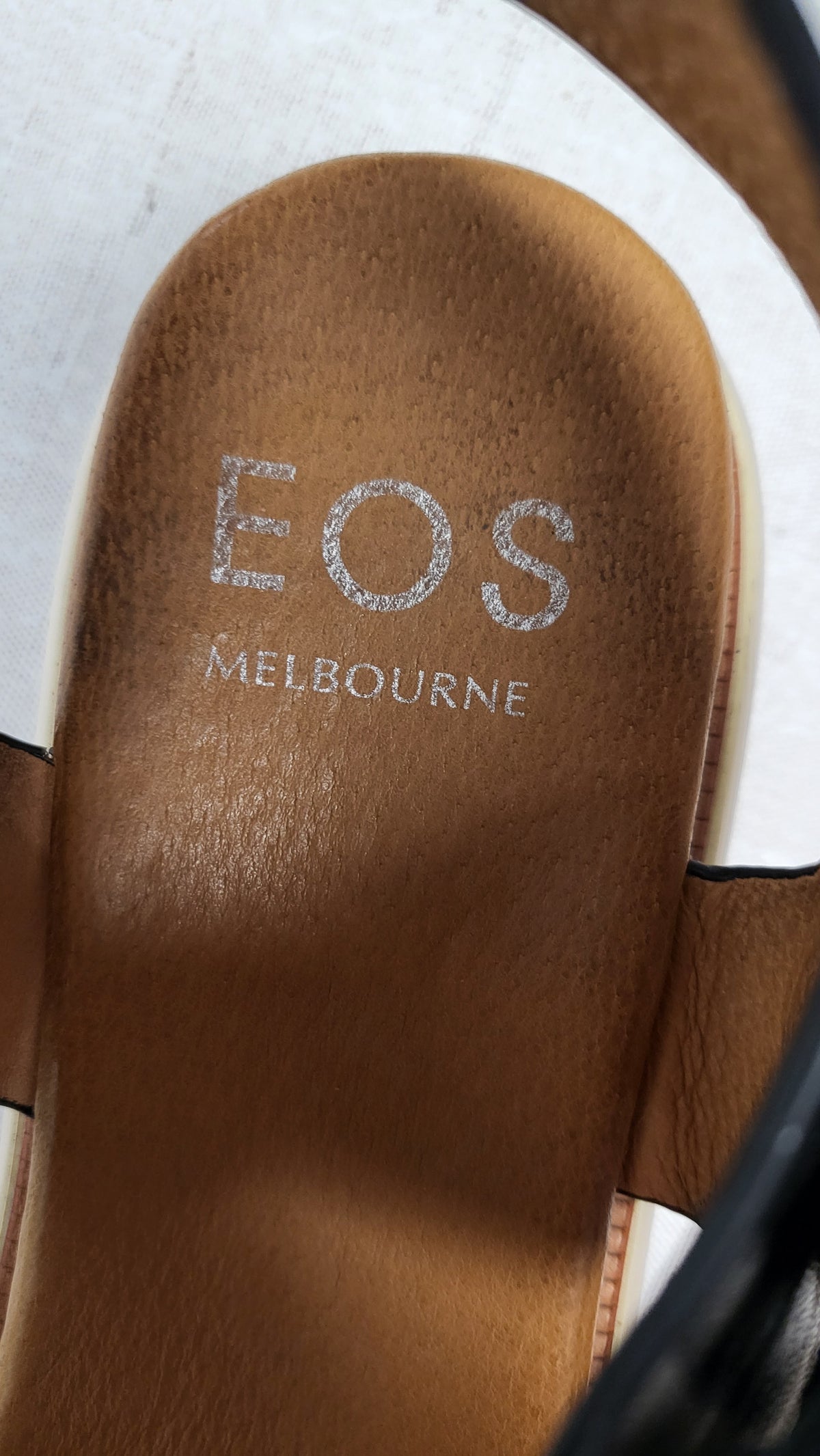 Eos Black Briar Leather Sandals (41)