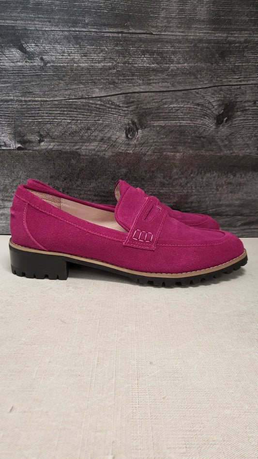 Andrea Biani Fushia Suede Loafers (40)