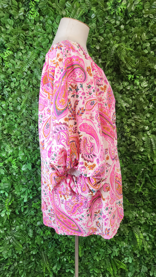 Augustine Paisley Billow Sleeve Top (16)