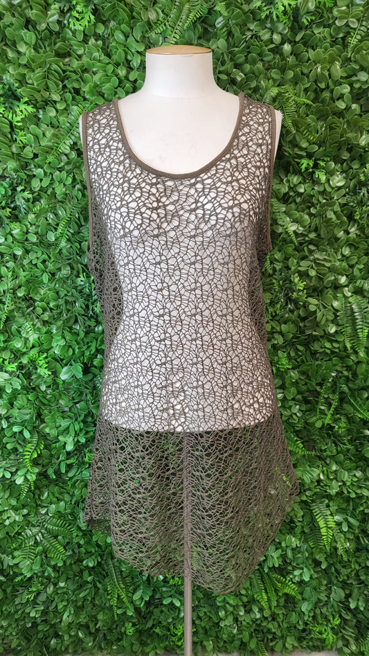 Taylor Khaki Net Tank (14)