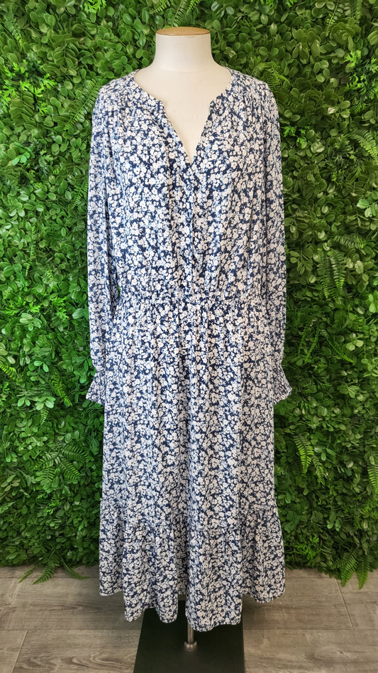 Basque Floral Maxi Dress (18)