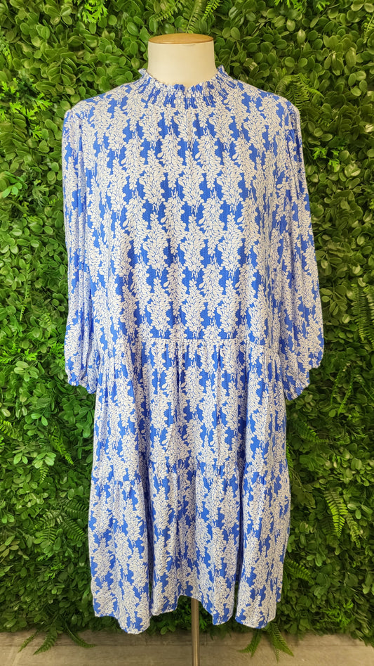 Seeking Lola Blue Tiered Dress (20)
