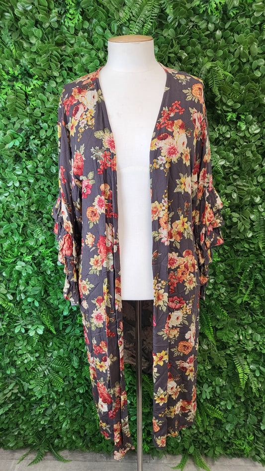 Isle of Mine Floral Kaftan Top (10-12)