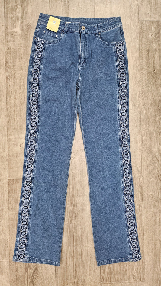 Green Source Blue Straight Leg Jean BNWT (10)