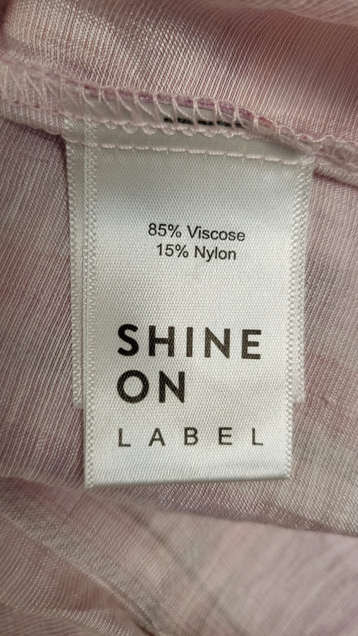Shine On Label Pink Check Top (16)