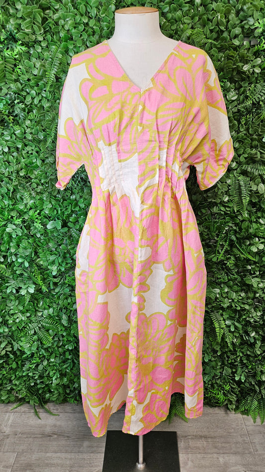 Siren Multi Linen Dress (8)