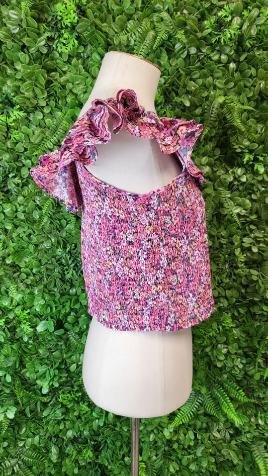Decjuba Print Shirred Top (12)