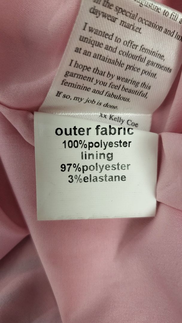 Augustine Pink/Green Ruffle Hem Dress (8)