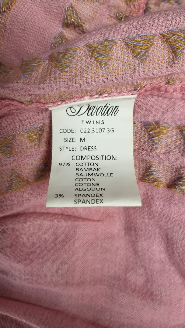 Devotion Twins Pink Tiered Dress (12-14)