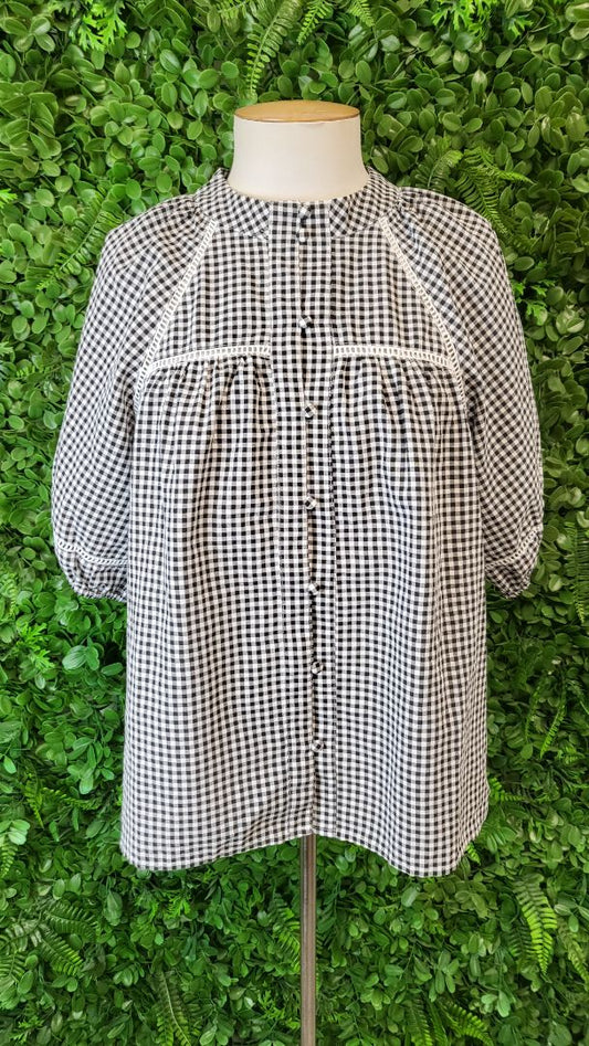 Iris Maxi Print Gingham Top (12)