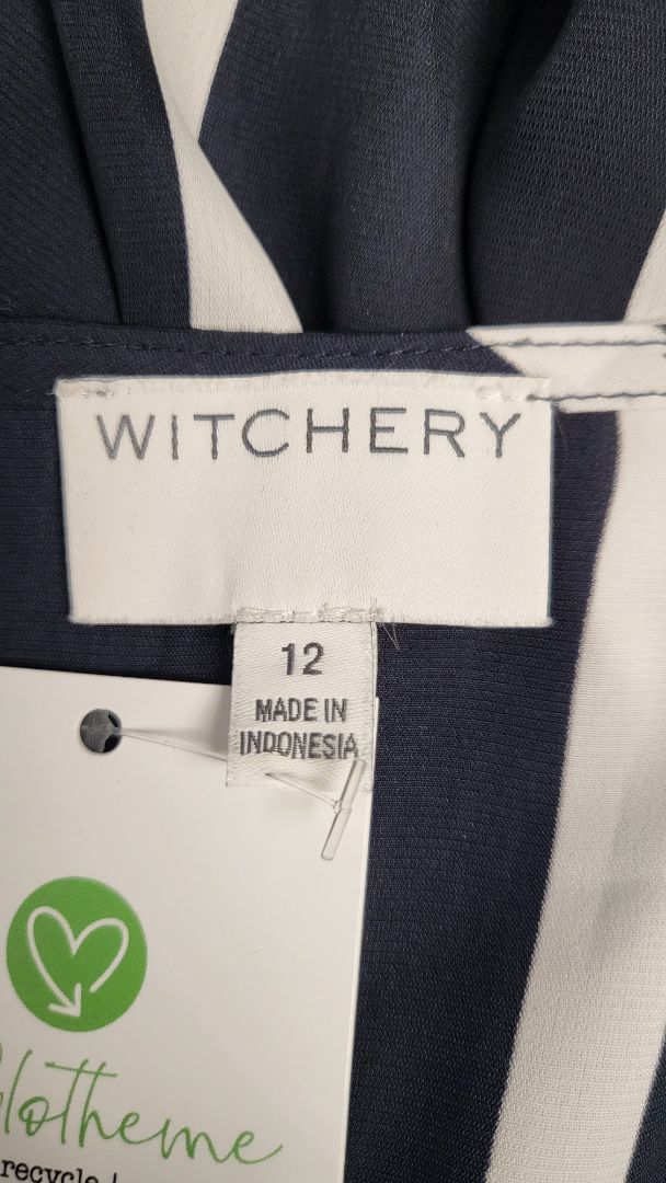 Witchery Stripe Wrap Dress (12)