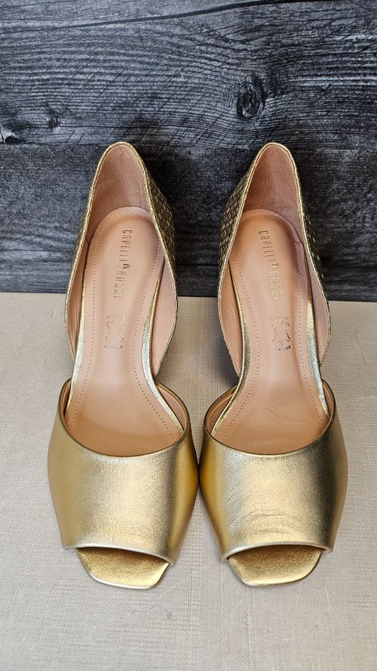 Capelli Rossi Belline Gold Heel NEW (38)