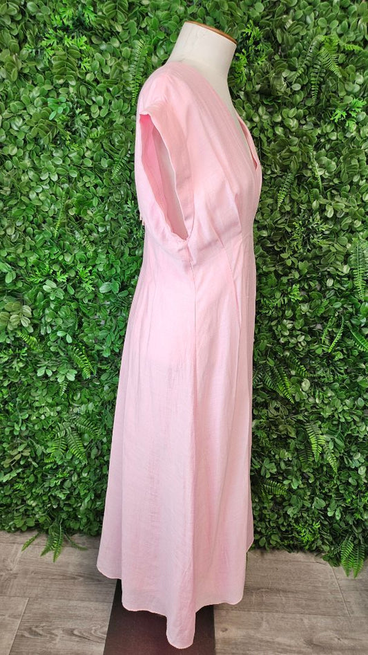 Forever New Pink Pleat Dress (12)