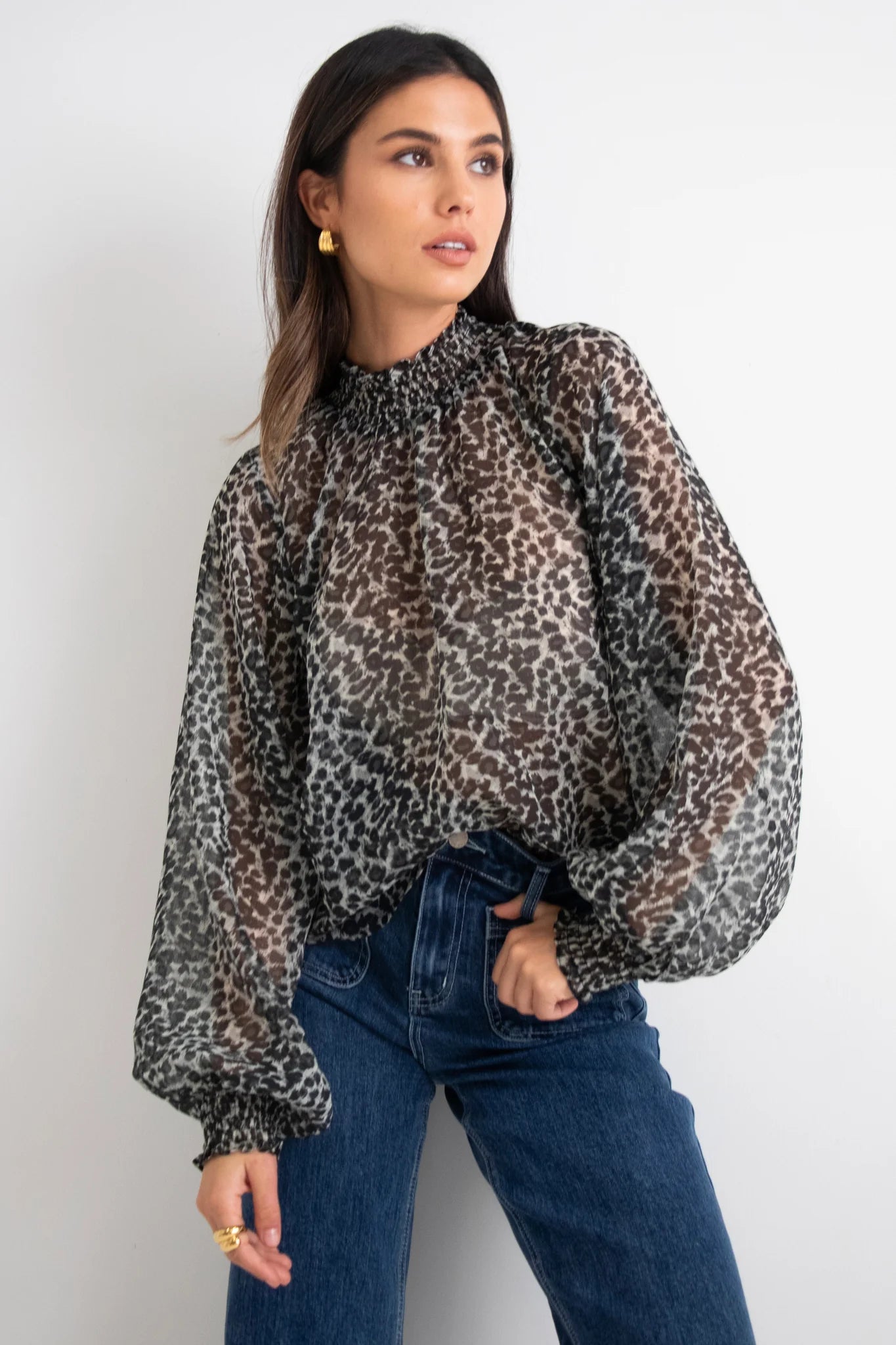 Ivy + Jack Animal Print Top (8-10)