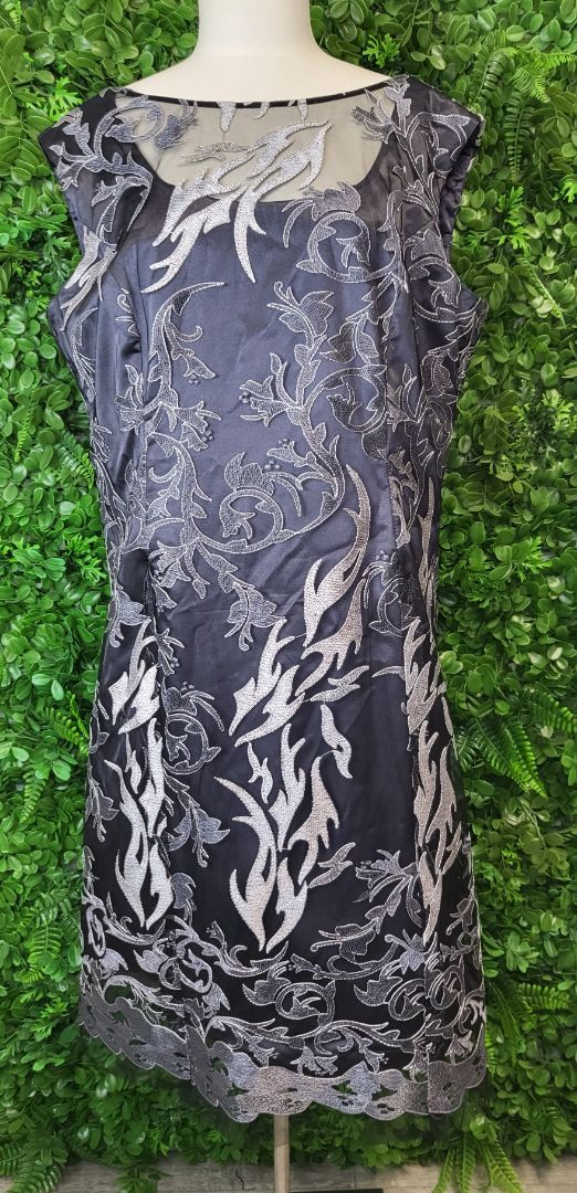 Anthea Crawford Silver Grey Occassion Dress (18)