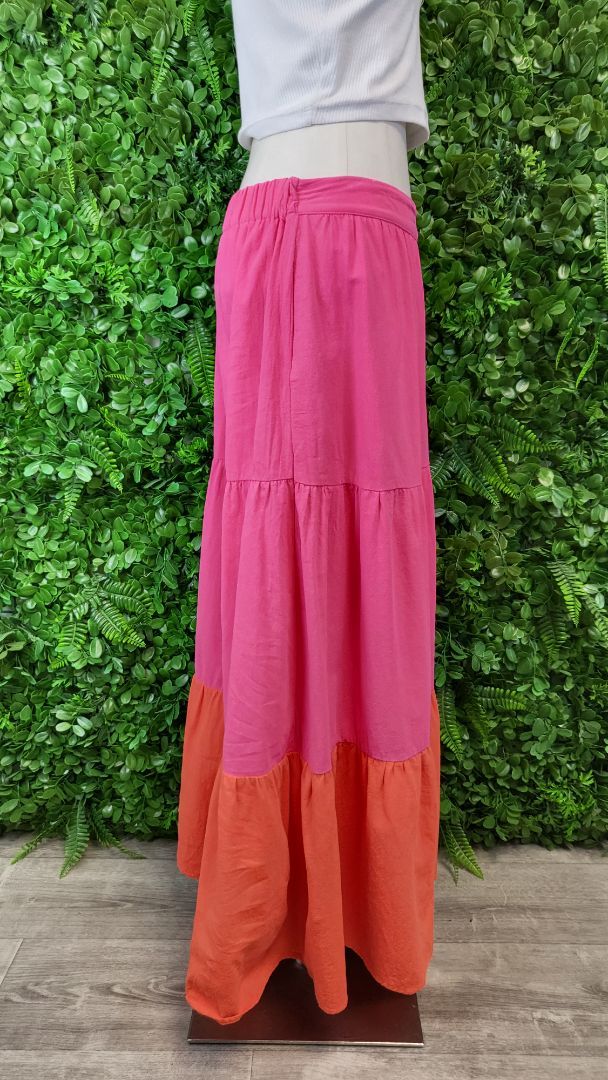 Cordelia Pink Tiered Skirt (8)