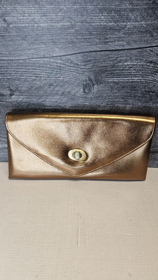 Olga Berg Gold Clutch (23cmx12cm)