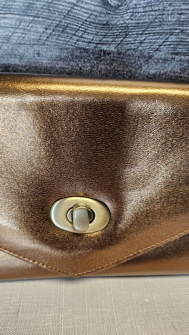Olga Berg Gold Clutch (23cmx12cm)