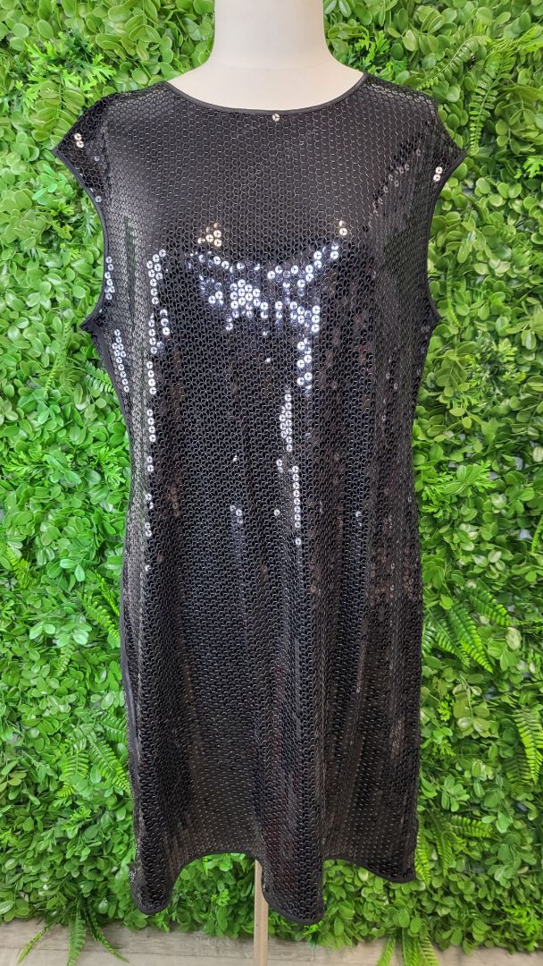 Paula Ryan Black Sequin Tunic Dress (16)