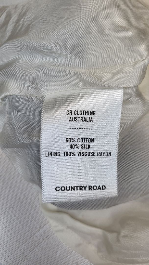 Country Road Cream/Black Silk/Cotton Sun Dress (14)