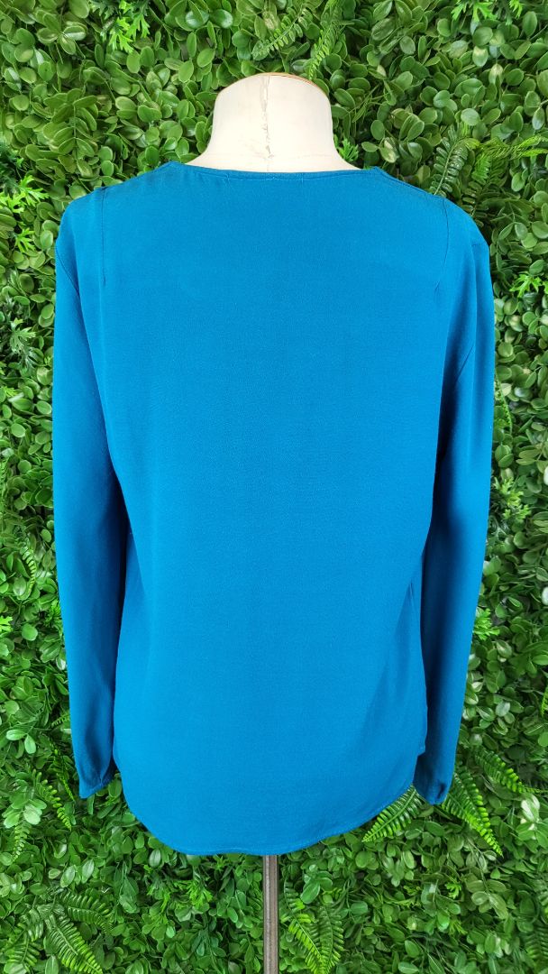 Kate Sylvester Teal Zip Top (8)