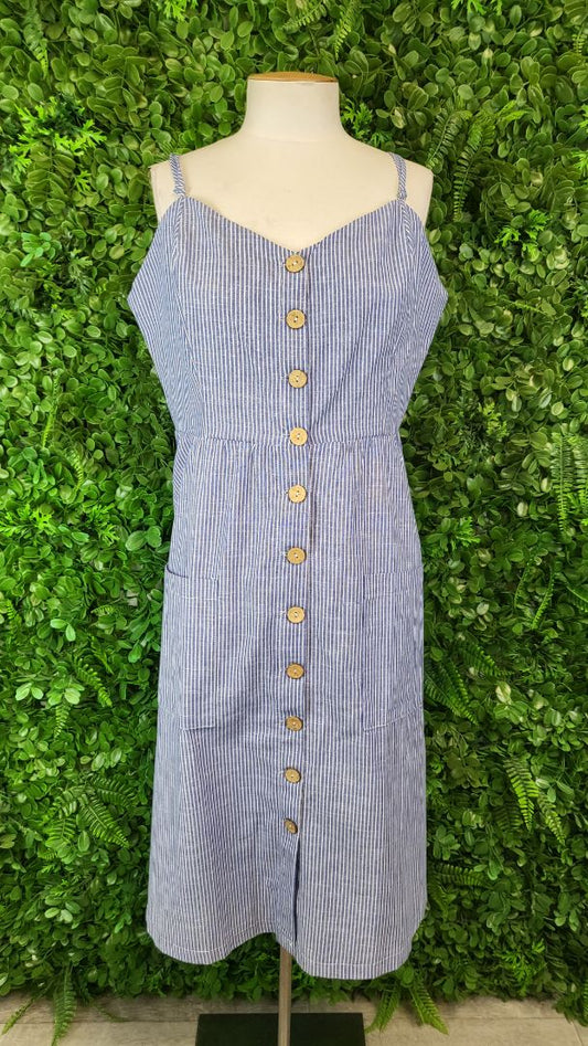 Atmos & Here Stripe Jackie Midi Dress BNWT (18)