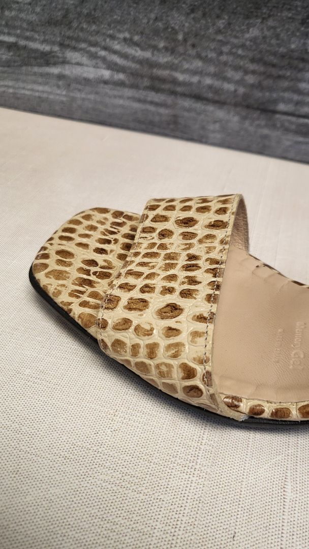 Wonders Reptile Print Leather Sandal (40)