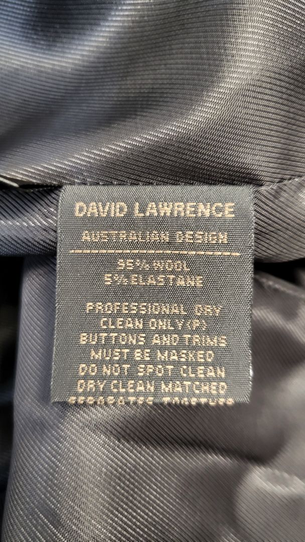 David Lawrence Black Wool Mix Blazer (14)