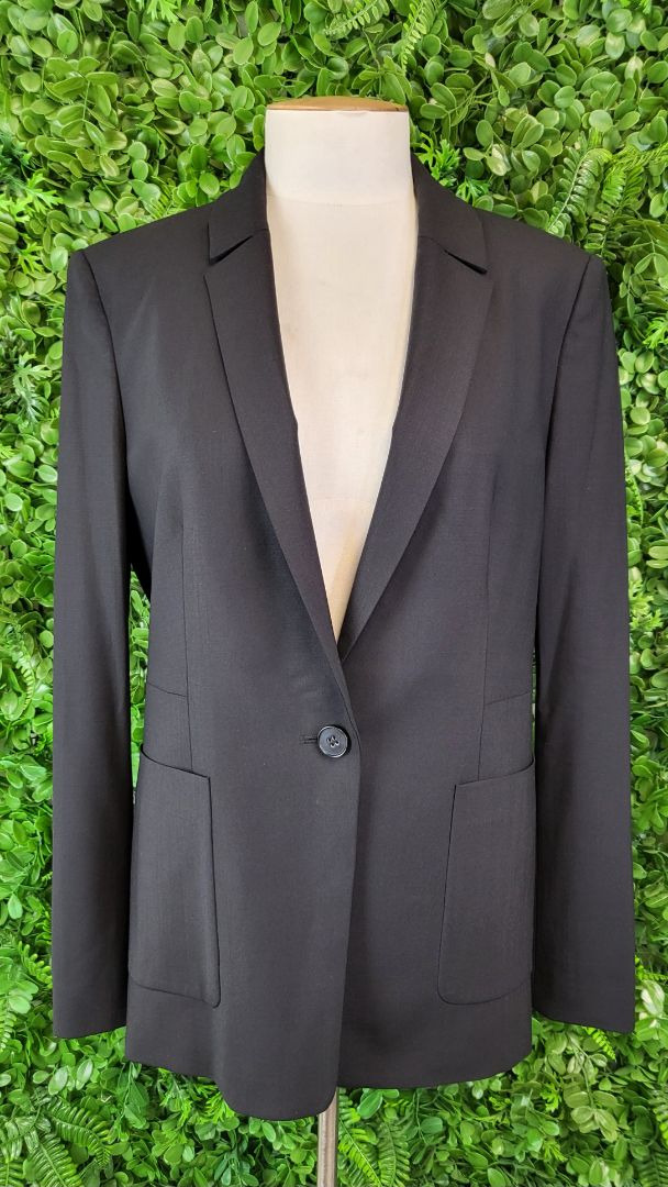 David Lawrence Black Wool Mix Blazer (14)