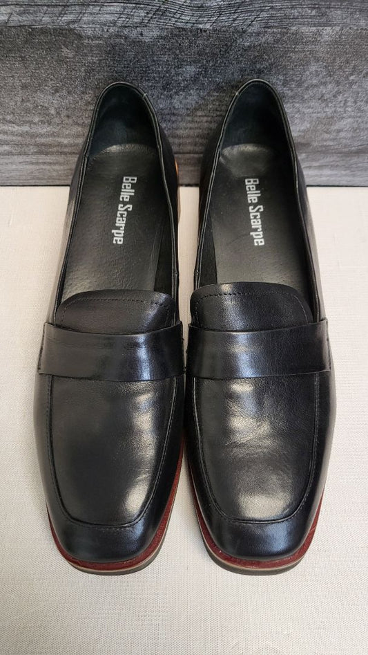 Belle Scarpe Black Leather Loafer (41)