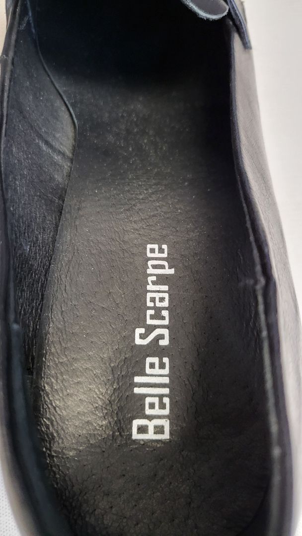 Belle Scarpe Black Leather Loafer (41)