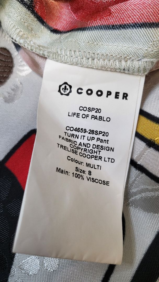 Cooper Print Turn It Up Pant (8-10)