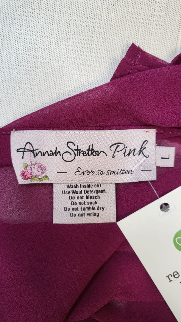 Annah Stretton Fuchsia Sheer Bolero (OSFM)