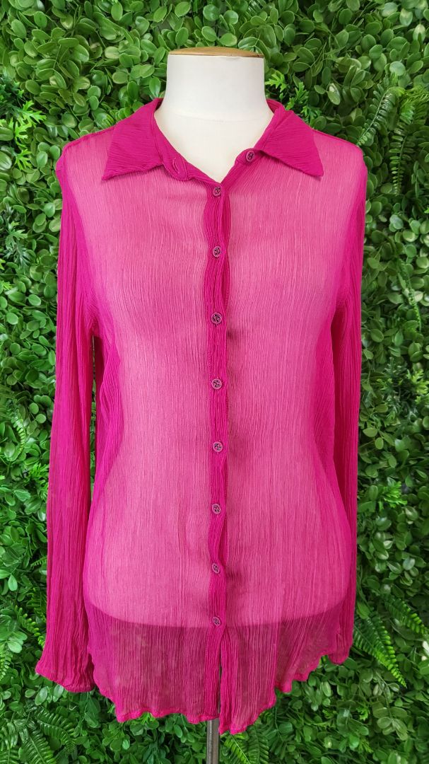 Verge Fushia Pink Silk Shirt (10)