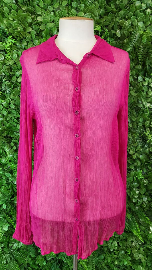 Verge Fushia Pink Silk Shirt (10)