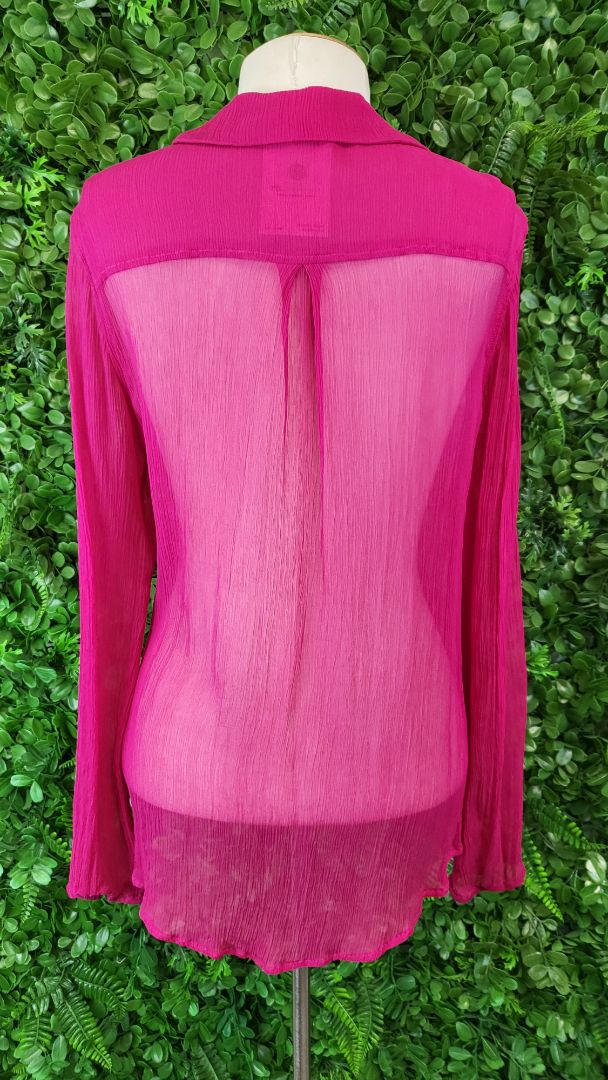Verge Fushia Pink Silk Shirt (10)