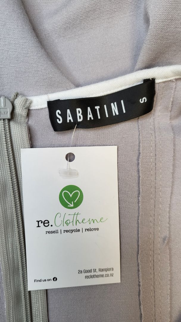 Sabatini Grey Pleat Dress (10)