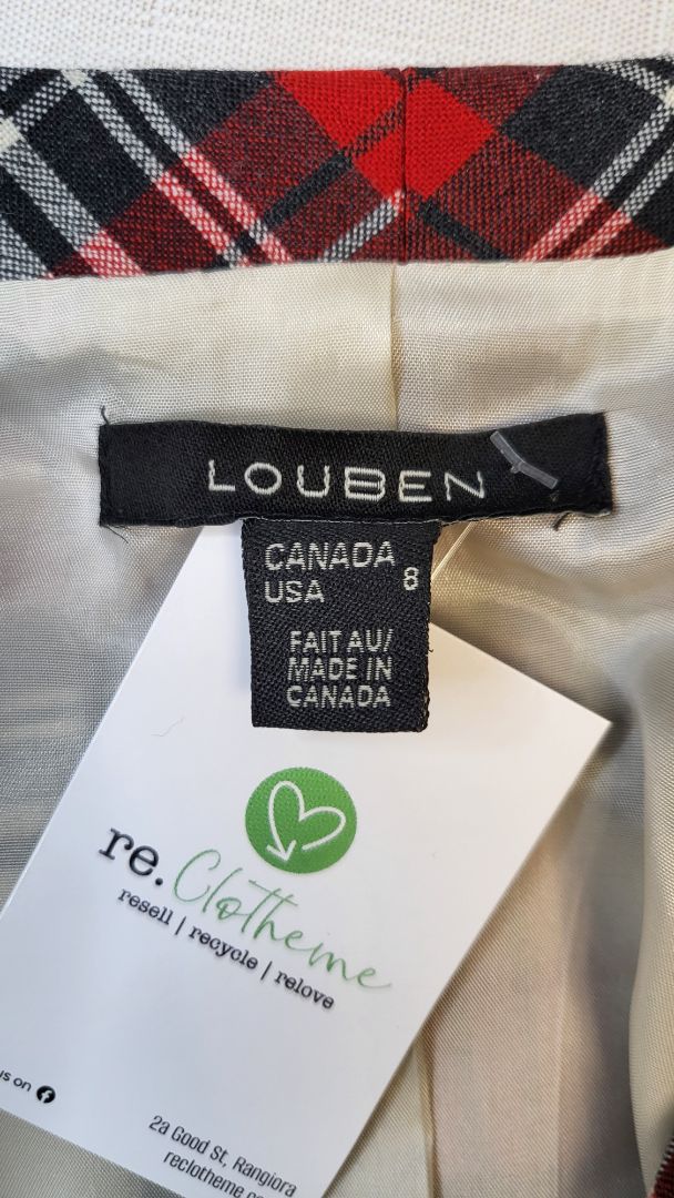 Louben Tartan Check Blazer (8)