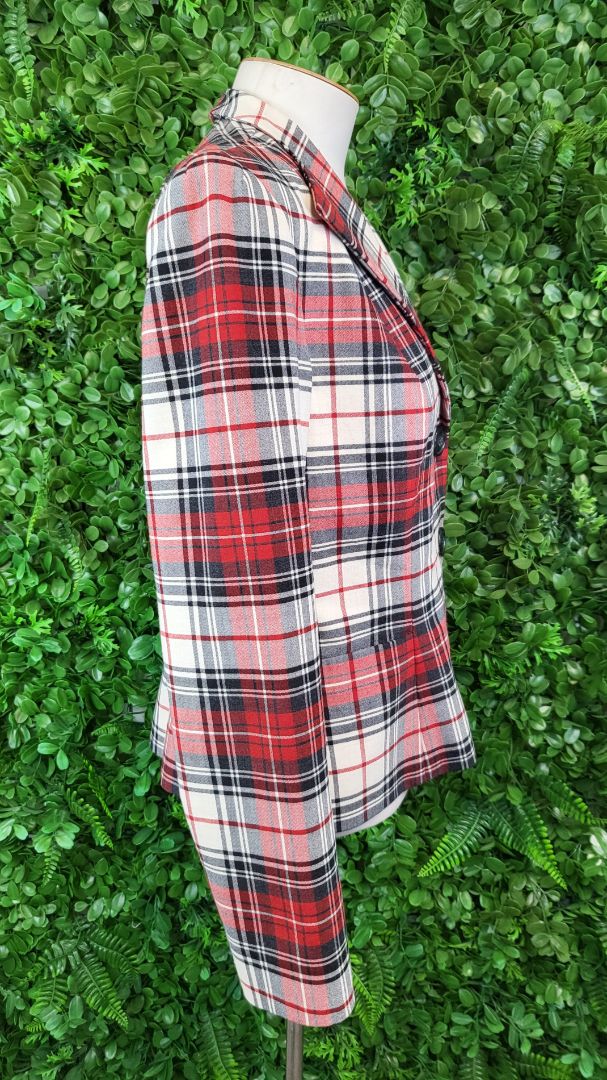 Louben Tartan Check Blazer (8)