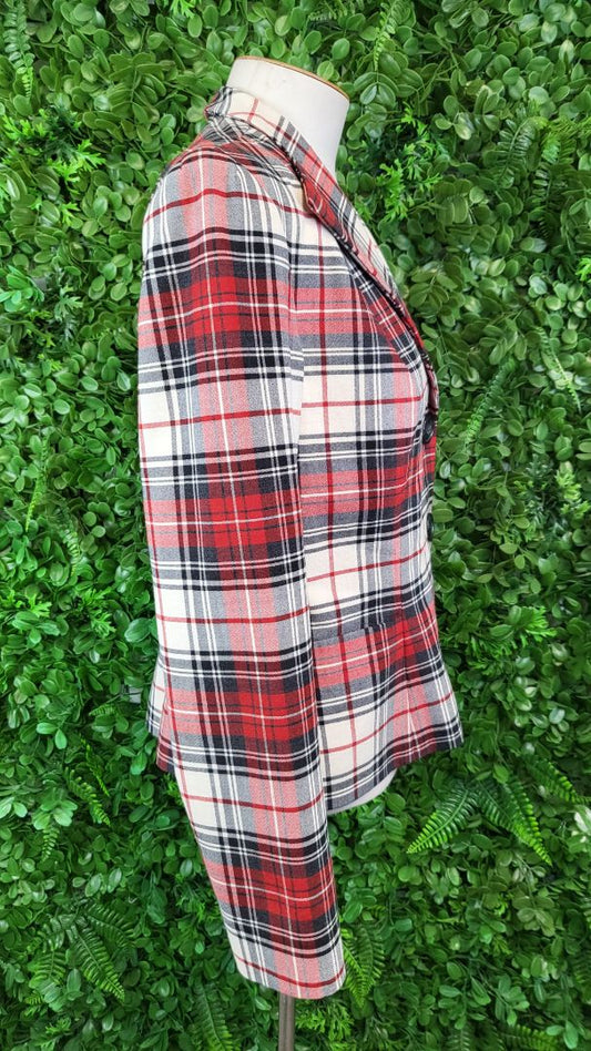 Louben Tartan Check Blazer (8)