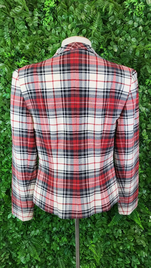 Louben Tartan Check Blazer (8)