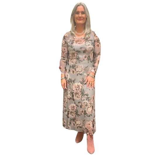 Repertoire Floral Mesh Dress (10)