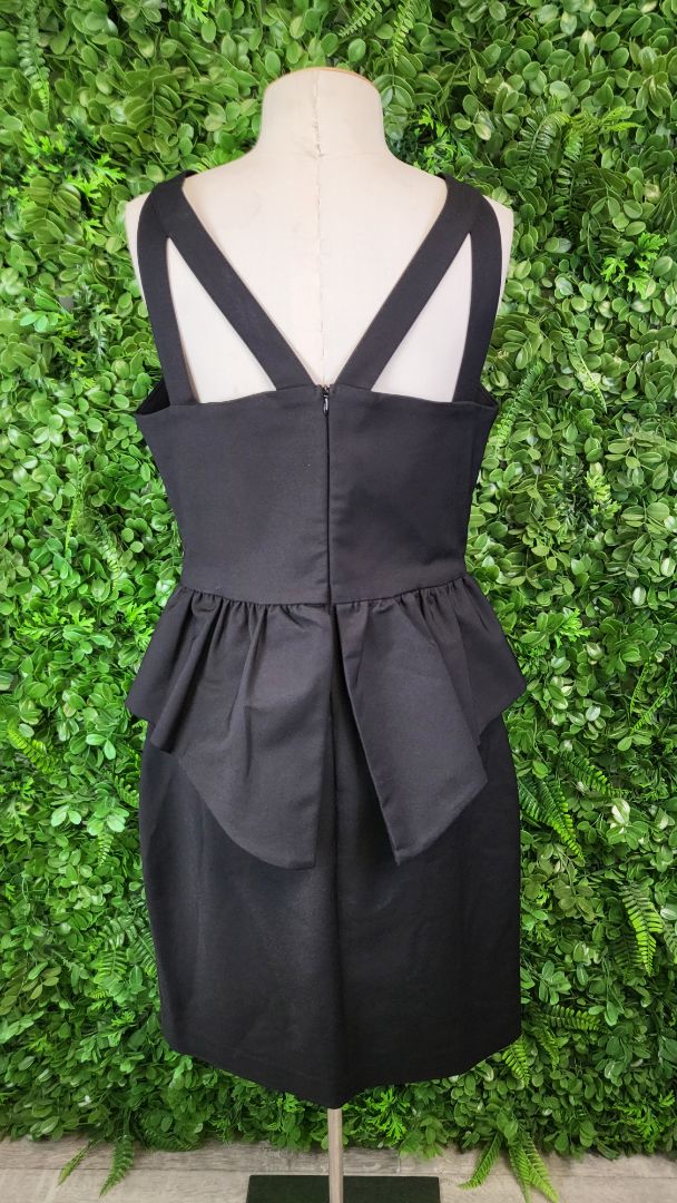 Oxford Black Strappy Dress BNWT (12-14)