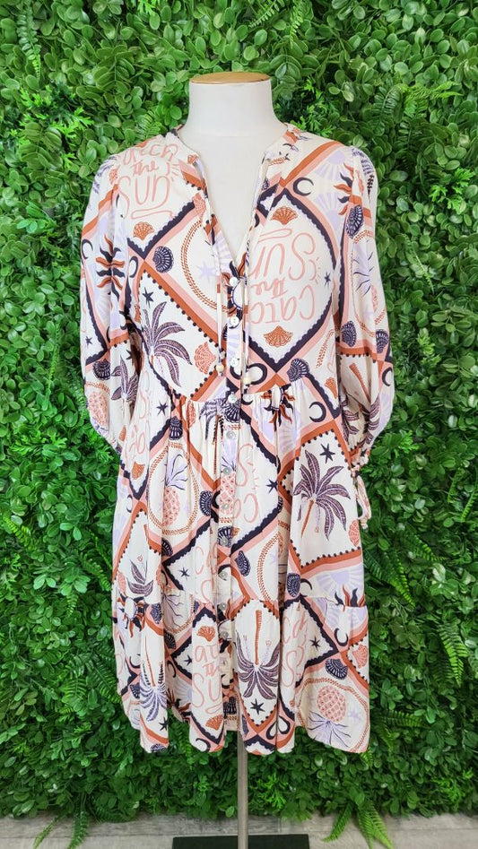 Iris Maxi Print Catch The Sun Dress (8)