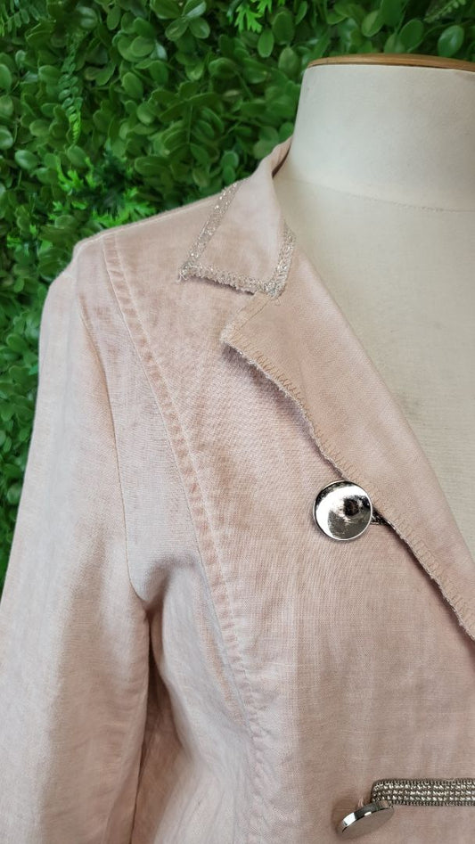 Threadz Peach Linen Jacket (8-10)